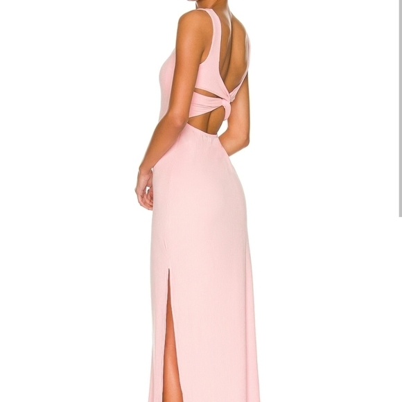 New L*Space Mara Cutout Midi Dress in Rose Quartz NWT Large - Picture 10 of 14